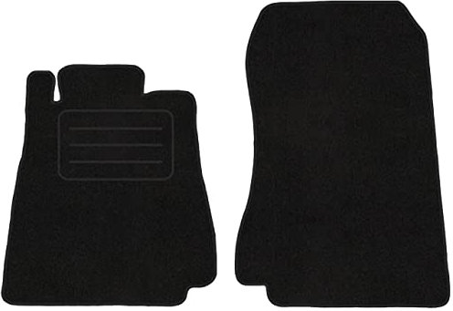 Vorne Velour Fußmatten Satz für Mercedes CLK W208 (1997-2003) - 2-teilig - Passgenau