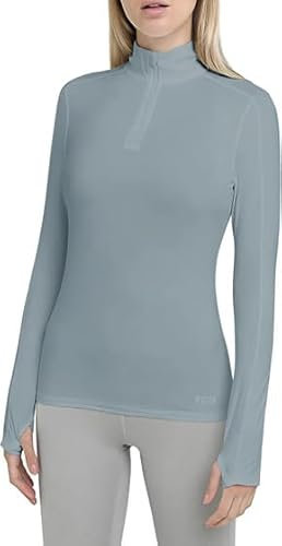 TCA Damen Fusion Quickdry Leichtes Laufshirt mit Reißverschlusstasche - Türkis, M