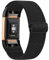 Wanme Cinturino compatibile con Fitbit Charge 2 da donna, in nylon, per Fitbit Charge 2 Fitness Wristband (nero)