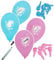 alles-meine.de GmbH 6 TLG. Set Luftballons - Baby Füße - pink - mit Namen zum Beschriften - Ballon für Helium oder Luft - Kinder/Mädchen - zur Geburt/Willkommen - Pulle..