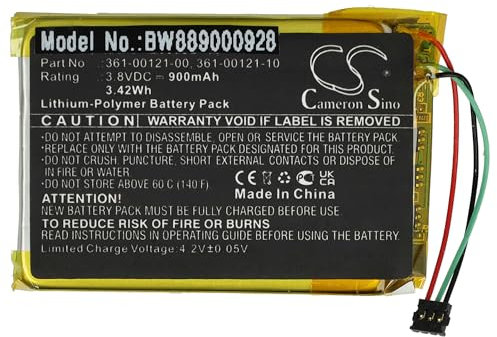 vhbw Akku kompatibel mit Garmin Edge 830, 530 GPS Tracker, Navigationsgeräte (900 mAh, 3,8 V, Li-Polymer)