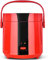 SilteD Mini Olla Arrocera 1.2L Hacer Arroz Y Cocer Al Vapor Alimentos Y Verduras Saludables Olla Arrocera Pequeña con Vaporera para 1-2 Personas,Rojo