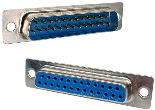 PENGLIN 10PCS DB25 Stecker und 10PCS Buchse Lötadapter, RS232 25 Pins D-Sub Seriell Adapter für PC Zubehör