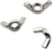 Ecrou Papillon M6 : 10 Pcs Visserie Inox | Ecrou a Oreille pour Vis Boulon Rondelle | Ecrou a Ailette Acier A2 Anti-Rouille Usage Intérieur Extérieur | Ecrous PROTORX