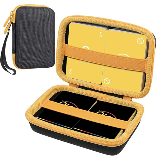 Aenllosi for Uno Card Games Protective Storage Case, Accommodate at Least 216, up to 324, Not Including Cards (Black, Case Only)