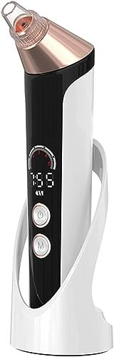ZQQZEZ Removedor de Puntos Negros, Limpiador de poros, raspador Facial, comedón, Extractor de Granos y Granos, máquina de Limpieza Profunda Facial for Mujeres y Hombres, 5 sondas reemplazables