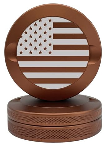 Edition 017: Amerika | Metall Zyn Dose | Metall Zyn Container | Beutelbehälter | Kleine Vorratsdose (Kupfer)