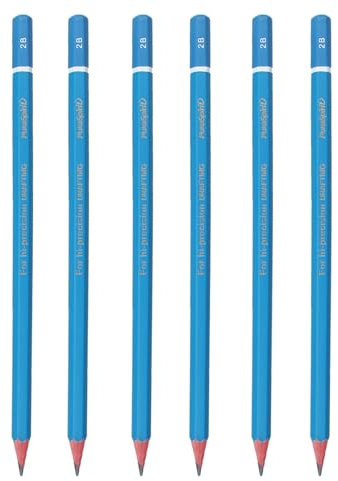 GZDAOXIA 6 Stück bleistifte 2B,bleistift,schreiblernbleistift,Bleistiften zum Zeichnen,Sketch Bleistift Set,Zeichenstifte Set,Skizzienstifte für Kunstler und Skizzieren Liebhaberin(2B)