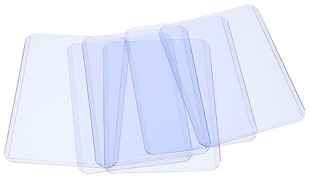 50pcs Game Cards Protective Sleeves Scratch Double-Sided PVC Card Covers and More for Storing Collectibles and Travel Pictures