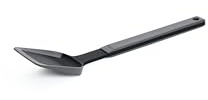 Woll Cook-It, Pfannenschaufel, mit dünner und flexibler Silikonlippe, 6 cm breit, 32 cm lang, grau, Hitzebeständig bis 220°, Spülmaschinenfest