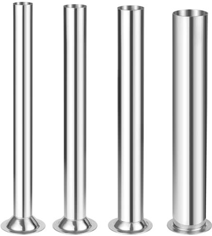 4 Sizes Stainless Steel Sausage Stuffing Tubes Replacement for LEM 606,606SS,1606,1606SS Sausage Stuffers, Sausage Stuffer Funnels for LEM Sausage Stuffers