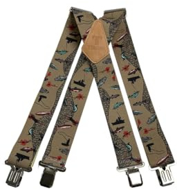 Tomahawk Heavy Duty Braces, Adjustable, Unisex Suspenders, Strong Clasp (Fishermans)