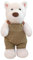 Générique Dog Stuffed Tier, weich, 40,6 cm (11,8 Zoll), West Highland Terrier, Plüschtier, niedliche Tierpuppe, bequemes Throw Pillow, Plüsch-Spielzeug für Kinder, und Mädchen
