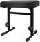 WUDLEP Piano Bench Adjustable Stool, Music Keyboard Bench Seat, Piano Stool Chair with Padded Cushion for Musicians, Black
