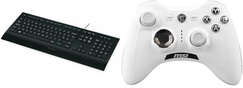 Logitech K280e Pro Kabelgebundene & MSI Force GC30 V2 White Kabelloser