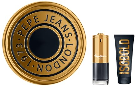 Pepe Jeans SoBold Intense For Him Parfüm Herren Set 2-teilig | Geschenkset, Eau de Parfum 100ml und Duschgel 100ml, Parfümset Bernsteinfarbener und Würziger