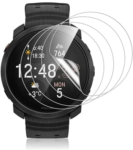 Pnakqil Protector Pantalla para Polar Vantage M3, TPU Flexible