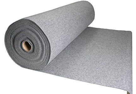 Filz Grau Filzstoff 50x150cm Meterware 3,0mm Stark- Soft