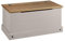 Corona Grey Storage Chest Ottoman Solid Wood Mexican Toy Chest Bedding Blanket Box