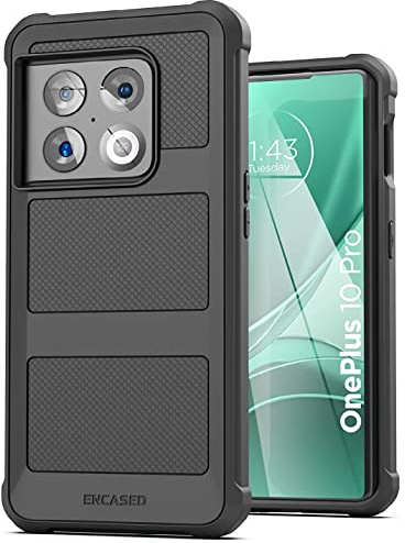 Encased Falcon Armor hülle für OnePlus 10 Pro 5G, robust, Schutzhülle, Shwarz