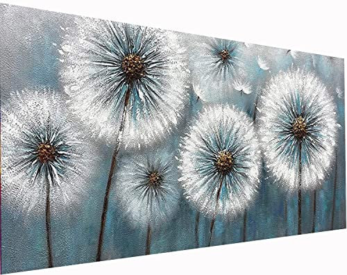 YALKIN 5D Diamond Painting Großes XXL 40x90cm Diamant Painting Bilder Löwenzahn Diamond Art Erwachsene Full DIY Diamant Kunst Malerei Stickerei Set Kreuzstich Bilder Home Wand Dekor