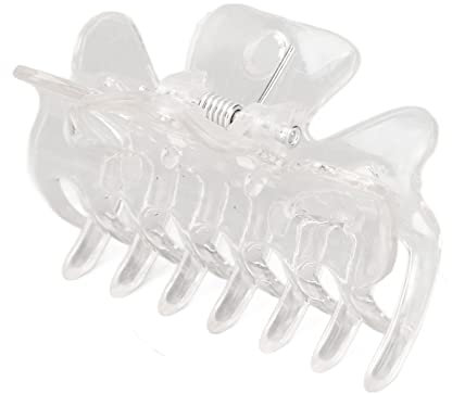 12 Pinzas Transparentes para el Pelo, para Evitar Resbalones, Pinzas para la Mandíbula para el Pelo para Mujeres Y Niñas, Pinzas para el Pelo de Plástico Simples Y Elegantes para Peinar el Cabello, Pi