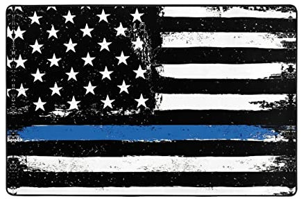 Teppich, Motiv: USA-Flagge, 91,4 x 61 cm, modern, rutschfest, für Wohnzimmer, Schlafzimmer