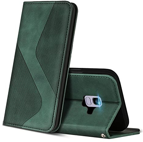ZONNAVI Cover per Samsung Galaxy J6 2018, Flip Custodia Pelle PU con [Slot Cart] [Supporto Stand] [Magnetica], Cover a Libro Portafoglio per Samsung J6 2018 (Verde)