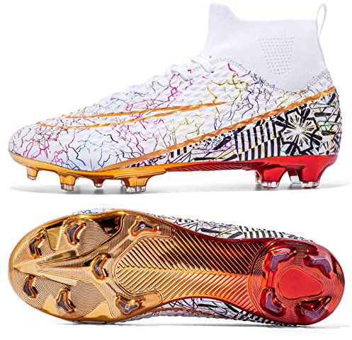 BLBK Fußballschuhe Unisex Professionelle fußballschuhe Herren Outdoor Jungen hohe Bande für Kunstrasen geeignet AG Wettkampf- Trainingsschuhe Kinder