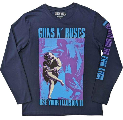 Guns N' Roses T Shirt Get in The Ring Tour 91 Official Unisex Long Sleeve S