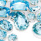 DONGZHOU Strasssteine zum Aufnähen, Glas Nähen Edelsteine mit Silber Krappenfassung für DIY Crafts Schmuck machen Kleidung Hut Maske Hochzeit Kleid Dekoration 82Stück,Aquamarin