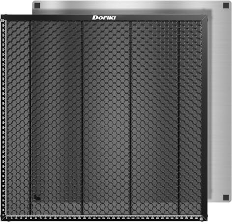 Dofiki Waben Laser Bett 400x400mm Honeycomb Laser Waben für Lasergravierer, Stahl Wabentisch 16x16 Zoll