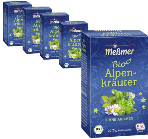 Meßmer Tee Alpenkräuter Tee 20 ST x 5 er Pack