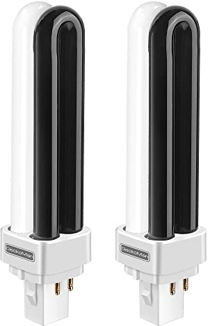 GeckoMan 1 Lampe Anti Moustique avec Un Capteur Lumineux + Ampoules de Remplacement x 2