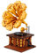 NOOLY Retro Bausteine Set für Kinder Erwachsene Haus und Büro Dekoration FGKLJM-01 (Grammophon, 582 Stück) 00937