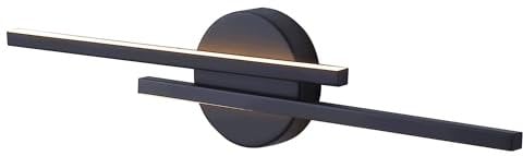 Miratic Badezimmer Lampe 4000K Spiegelleuchte Bad IP44 Wasserdicht Neutralweiß Lichtfarbe Perfekte Lampe für Badezimmer 14W 1540lm (Schwarz)