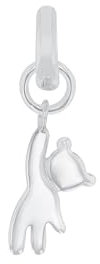 Amor Charm 925 Sterling Silber Damen Charms, 2 cm, Silber, Bär, Kommt in Schmuck Geschenk Box, 2038525