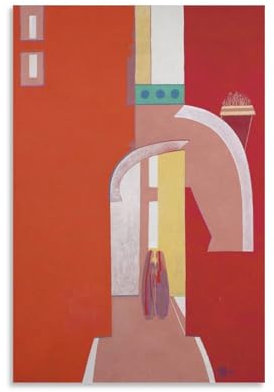 QINGYUAN Françoise Gilot The Visit, 1985 Poster, Leinwand, Geschenke, Bild, Gemälde, Poster, Raumdekoration, Heimdekoration, 30 x 45 cm