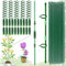 (120 PCS) Tutori per Piante, 20 Pezzi Sostegno per Piante, Viene Fornito con 40 Moschettoni con 20 Tubi di Srolunga, Supporti per Orchidee, Bastoncini Sostegno Piante, Tutori per Piante
