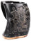 Battle-Merchant - Hochwertiger Wikinger Bierkrug aus Horn mit Holzboden und geschnitztem Motiv - Hornkrug graviert - Mittelalterlicher Met-Krug bis zu 850ml (Odin)