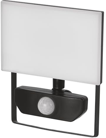EMOS - LED-Strahler Tambo mit Bewegungsmelder - dünnes Aluminium Flutlicht - wasserdicht - neutralweiß (4000 K) - 2000 lm - 20 W - 25 000 Std. - Abstrahlwinkel 120° - für Außenbereich - schwarz