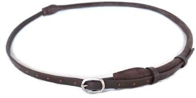Wildleder Halsring Halsriemen Round für Pferde verstellbar Farbe Braun
