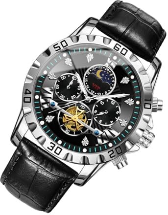 Gomice Men Watches - Stylish Dress Watches | Multifunctional Mechanical Timepiece, Waterproof Fashion Accessories for Outdoor Activities