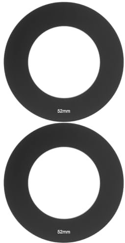 LT Easiyl Lot de 2 bagues d'adaptation pour porte-filtre 52 mm compatibles avec Cokin P Series, noir