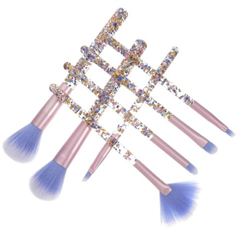 DEARMAMY Ensemble De 7 Pinceaux De Maquillage Outils De Soins De La Peau Pinceaux De Maquillage Stitch Pinceaux De Maquillage Pour Le Visage Pinceaux De Maquillage Volume Pour Le