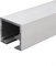 Besttoolifes Kit de herrajes de aluminio para puerta corredera para sistema de puerta plegable con diseño inferior superior colgante, riel doble de 50 cm, 2 unidades, carga máxima de 60 kg (riel de