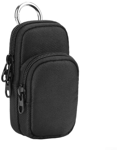 Nylon Protective Case For AiMoonsa MP3 Player With Hook, Protective Storage Bag Portable Electronics Organizer Scratch Resistant Cover Earbud Holder Pouch