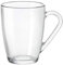 BORMIOLI Rocco Large Clear Glass Mugs Set of 6 (32cl) – Glass Cups for Hot Drinks with Handles: Tea/Coffee/Latte/Hot Chocolate – Dishwasher & Microwave Safe