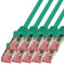 BIGtec Lan Kabel 10 Stück 1,5m Netzwerkkabel Ethernet Internet Patchkabel CAT.6 grün Gigabit SFTP doppelt geschirmt für Netzwerke Modem Router Switch 2 x RJ45 kompatibel zu CAT.5 CAT.6a CAT.7 Stecker