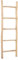 LEBENSwohnART Teak Deko-Leiter Handtuchhalter Natural KEPALA ca. H150cm Kleiderständer Regal